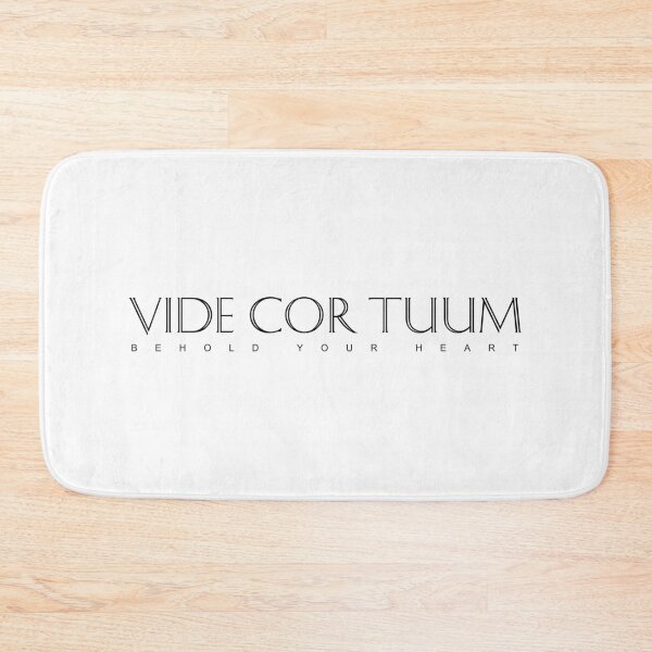 Item preview, Black Latin Inspirational Quote: Vide Cor Tuum (Behold Your Heart) designed and sold by Elvin Dantes.