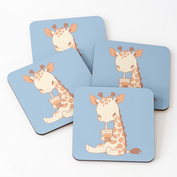 Item preview, Cute Baby Giraffe Sipping Boba designed and sold by NosandEdgy.