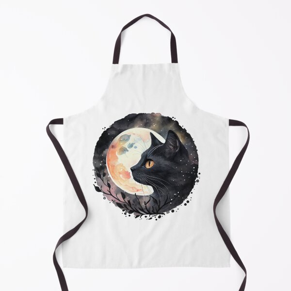 Item preview, Space Universe Black Cat Graphic Moon 4 designed and sold by socialarmour.