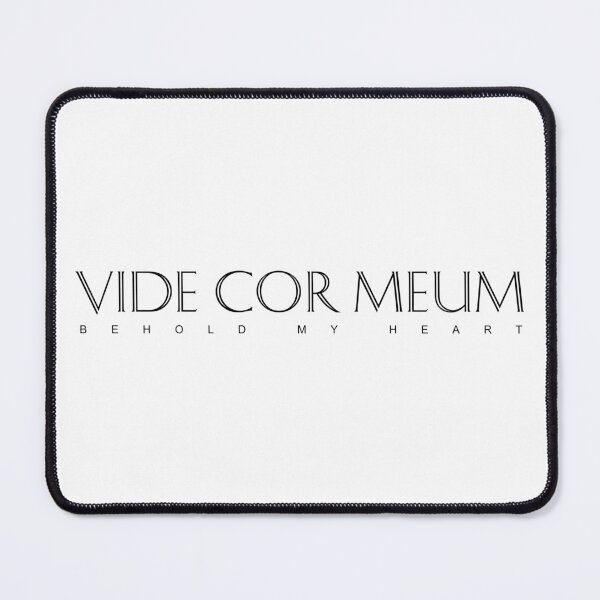 Item preview, Cita inspiradora en latín negro: Vide Cor Meum (He aquí mi corazón) designed and sold by Elvin Dantes.