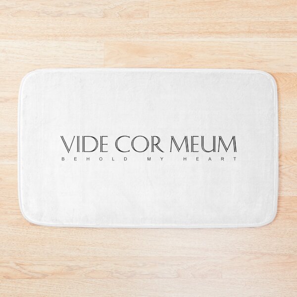 Item preview, Black Latin Inspirational Quote: Vide Cor Meum (Behold My Heart) designed and sold by Elvin Dantes.