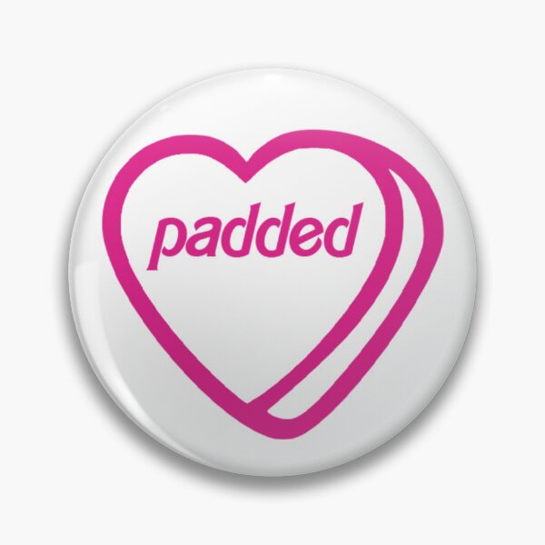 Item preview, padded pink heart designed and sold by AlwaysDiapered.