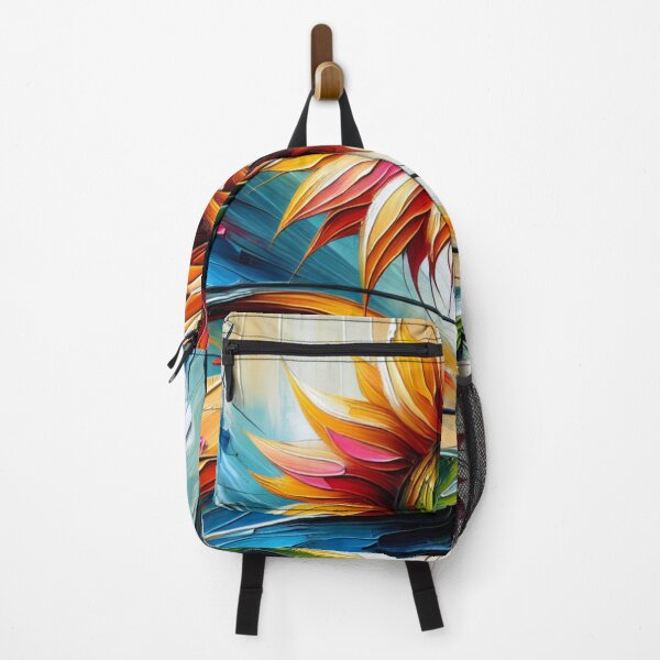 Artikelvorschau, Rote und orange Sommersonnenblume entworfen und verkauft von AnalajiaDesigns.