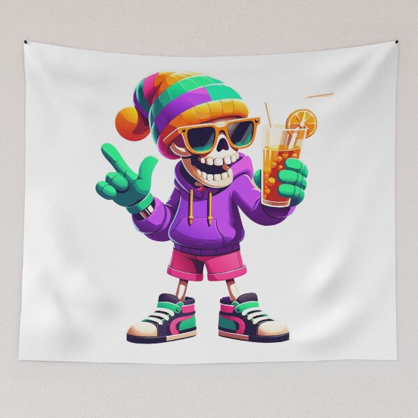 Item preview, Summer Vibes Skeleton: Streetwear Style designed and sold by Designowner.