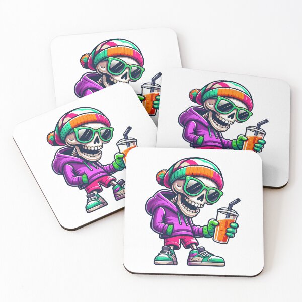 Item preview, Cool Skeleton Sipping Summer Vibes designed and sold by Designowner.