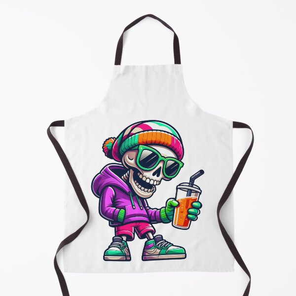Item preview, Cool Skeleton Sipping Summer Vibes designed and sold by Designowner.