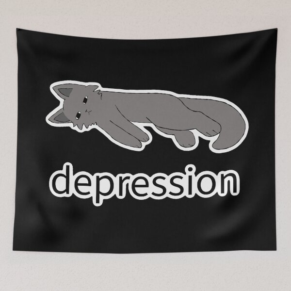 Item preview, Depression Cat designed and sold by Skycloud-Nya.
