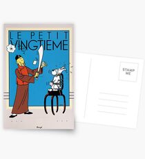 Tintin Petit Vingtieme Milou Postcards