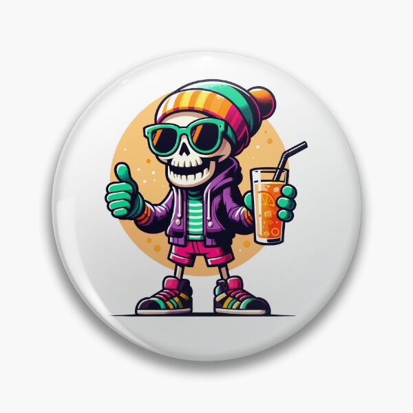 Item preview, Thumbs-Up Skeleton: Summer Streetwear Style designed and sold by Designowner.