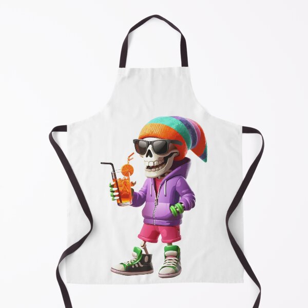 Item preview, Chill Skeleton with Summer Cocktail designed and sold by Designowner.