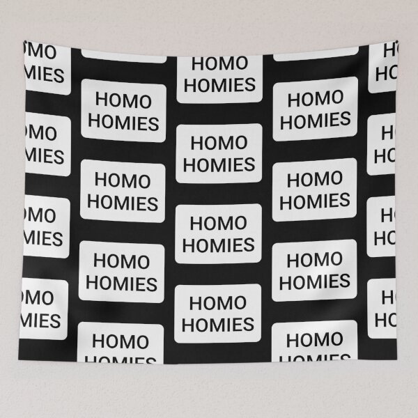 Item preview, Homo Homies (b & w) designed and sold by DancingCreek.