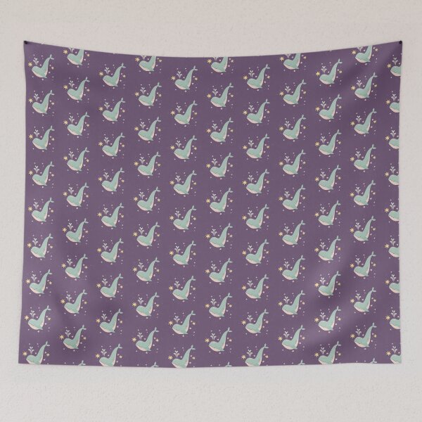 Item preview, "Stellar Seas: Whale, Stars, and Constellations" designed and sold by hjian8219.