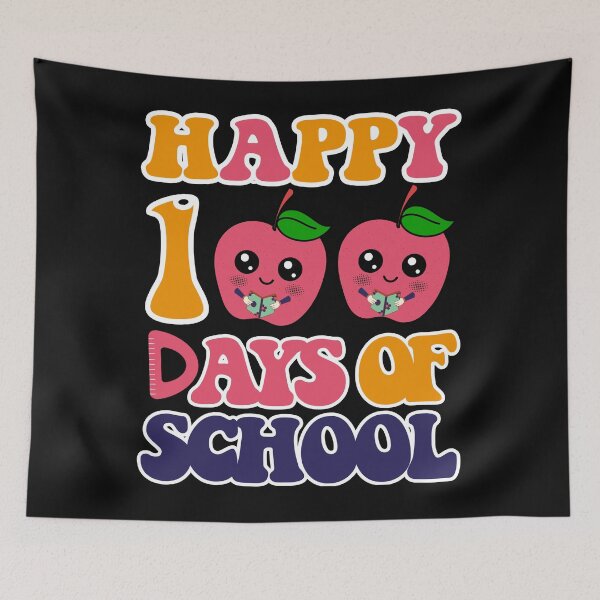 Item preview, Happy 100th Day of School Teacher Student designed and sold by BOUCHERIT amine.