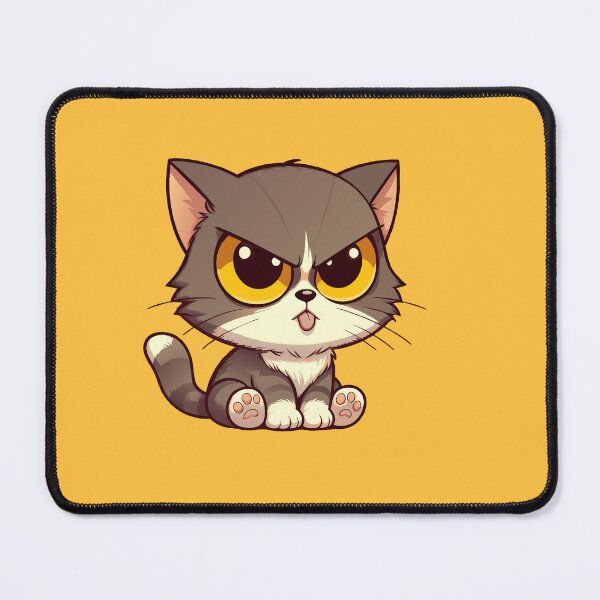 Item preview, Adorable Grumpy Kitten: Cute Feline Cartoon Art designed and sold by Designowner.