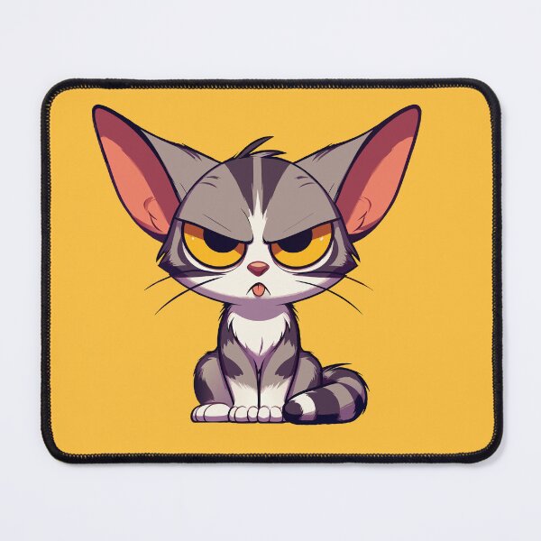 Item preview, Grumpy Whiskers: The Sassy Cat Illustration designed and sold by Designowner.