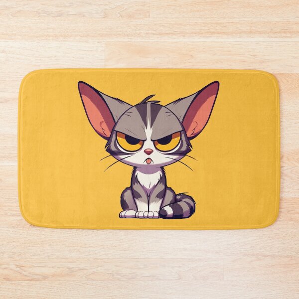 Item preview, Grumpy Whiskers: The Sassy Cat Illustration designed and sold by Designowner.