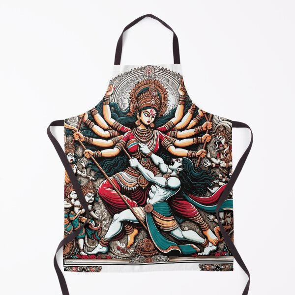 Item preview, Divine Conquest - Durga Triumphs Over Mahishasur designed and sold by CyberWindow.