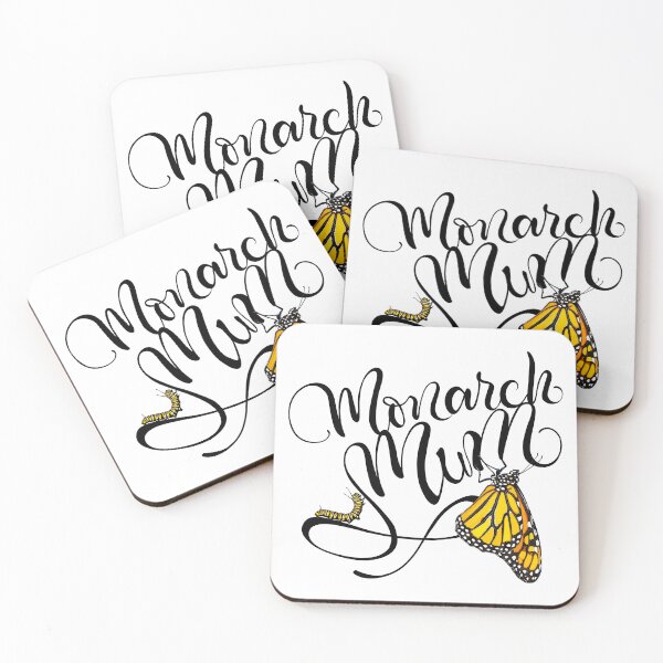 Item preview, Monarch Mum Handlettering with Butterfly and Caterpillar Illustrations designed and sold by Carleah Unique.