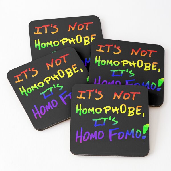 Item preview,  Homo FOMO not Homophobe (rainbow) designed and sold by DancingCreek.