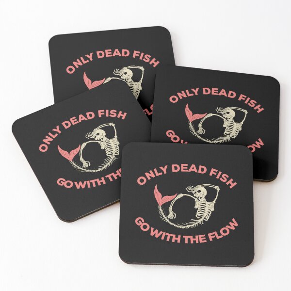 Item preview, "Only Dead Fish Go with the Flow: Inspirational Motivation for Fishermen" designed and sold by artworkathome.