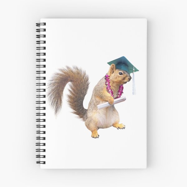 Item preview, Squirrel Grad with Flower Lei designed and sold by catsclips.