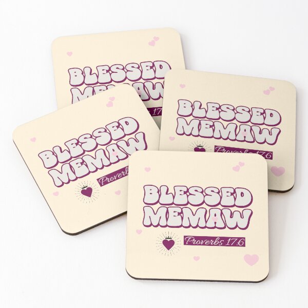 Item preview, Christian Mother's Day - Blessed Memaw - Retro - Proverbs 17:6 designed and sold by Rsn4AllSeasons.
