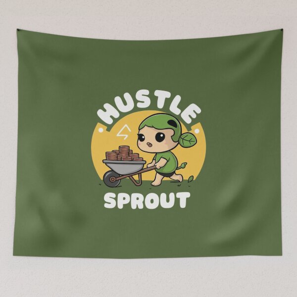 Item preview, Hustle Sprout - Kawaii designed and sold by Rockin-Rainbow.
