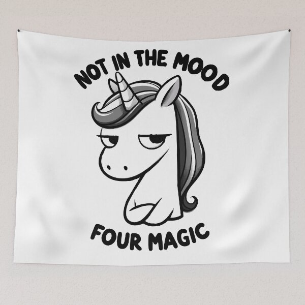 Item preview, Not in the Mood for Magic: Sassy Unicorn Graphic designed and sold by Designowner.