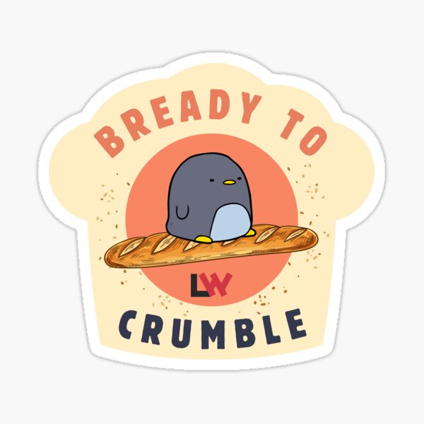 Bready to Crumble magnets / stickers - muffin top Sticker