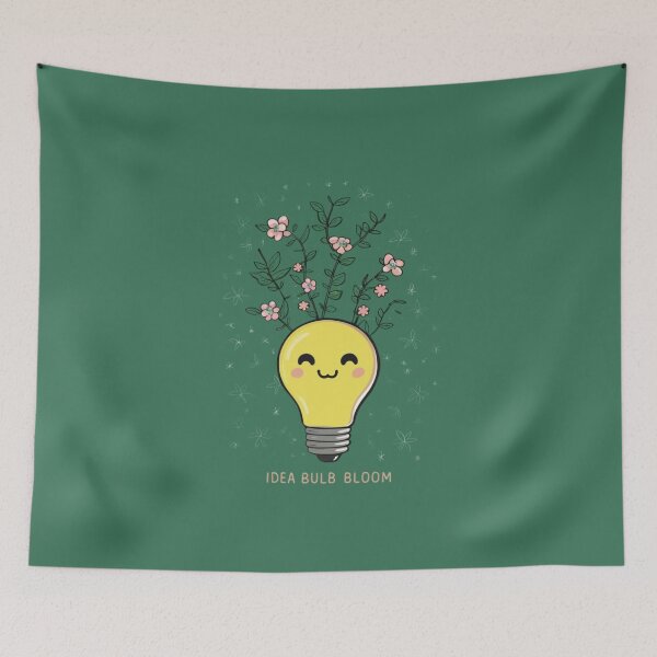 Item preview, Idea Bulb Bloom - Kawaii designed and sold by Rockin-Rainbow.