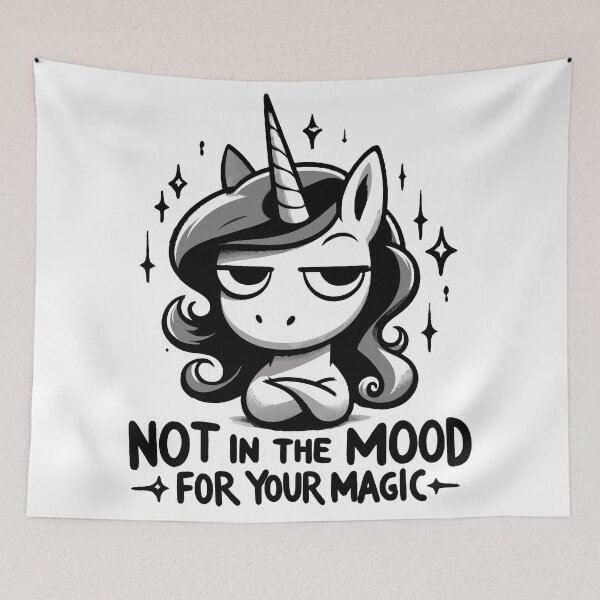 Item preview, Sassy Unicorn: Not in the Mood for Your Magic designed and sold by Designowner.