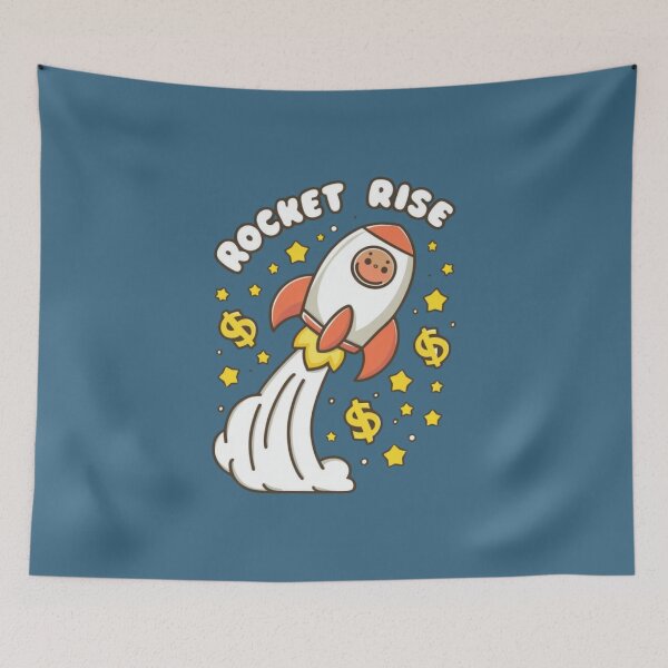 Item preview, Rocket Rise - Kawaii designed and sold by Rockin-Rainbow.