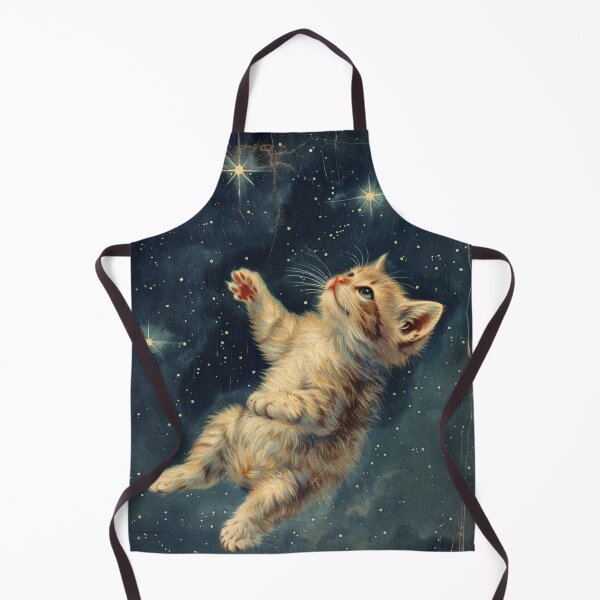 Item preview, Adorable Cute Kitten Cat Floating in Space Funny Vintage Art Retro designed and sold by LVTFCOarts.