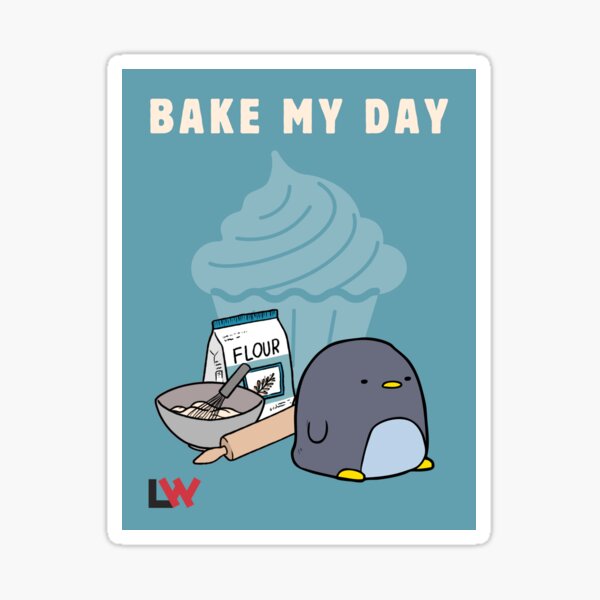 Bake My Day magnets / stickers - rectangle Sticker