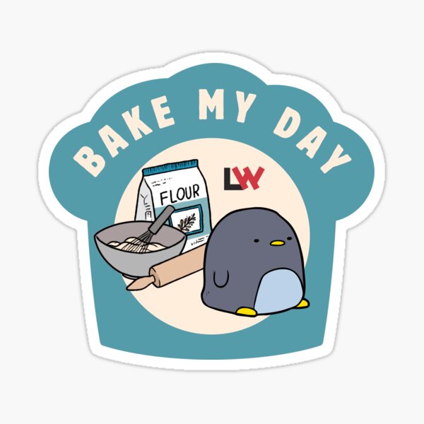 Bake My Day magnets / stickers - muffin top Sticker