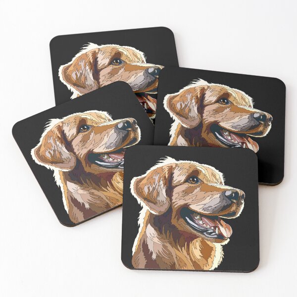 Item preview, Happy Golden Labrador designed and sold by Just-Arts-4U.