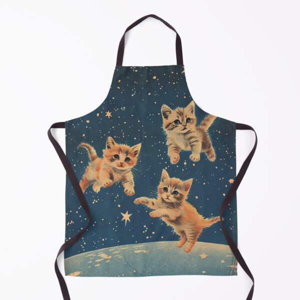Item preview, Funny Cat Kittens in Space Cute Vintage Art Retro designed and sold by LVTFCOarts.