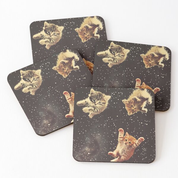 Item preview, Funny Cat Kittens in Space Cute Retro Art Vintage designed and sold by LVTFCOarts.