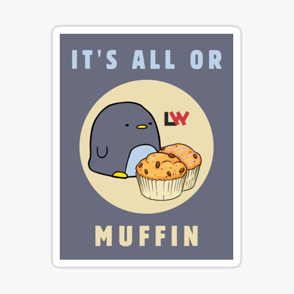 It's All or Muffin magnets / stickers - rectangle Sticker