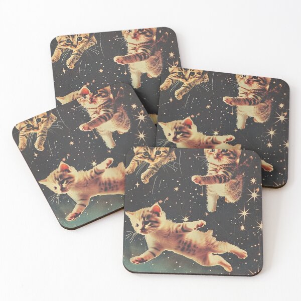 Item preview, Funny Cat Kittens in Space Cute Retro Art Vintage Adorable designed and sold by LVTFCOarts.
