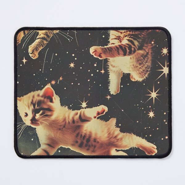 Item preview, Funny Cat Kittens in Space Cute Retro Art Vintage Adorable designed and sold by LVTFCOarts.
