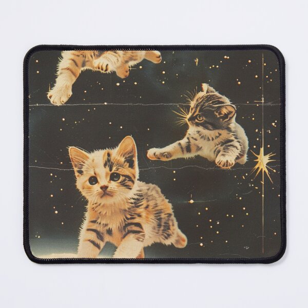 Item preview, Cute Kittens Cat in Space Funny Retro Art Vintage Adorable designed and sold by LVTFCOarts.