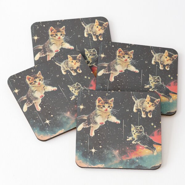 Item preview, Funny Kittens Cat in Space Cute Vintage Art Retro Adorable designed and sold by LVTFCOarts.