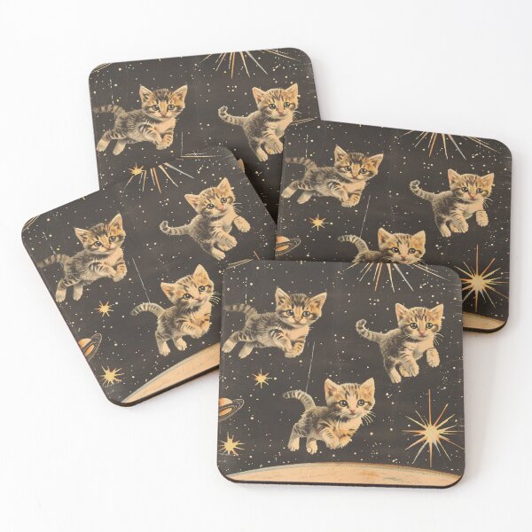 Item preview, Funny Kittens Cat in Space Cute Retro Art Vintage Adorable designed and sold by LVTFCOarts.