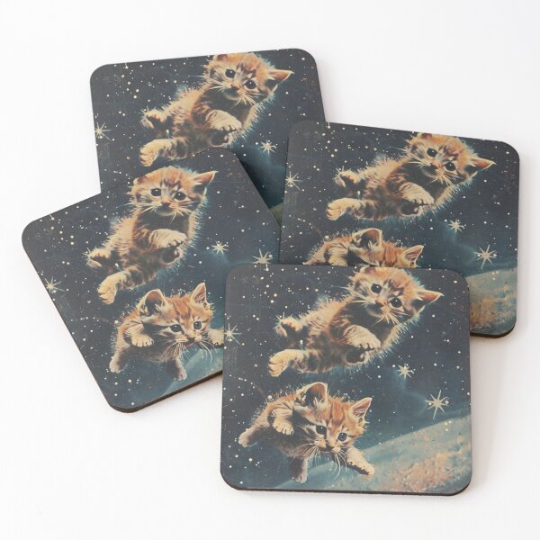 Item preview, Cat Kittens in Space Cute Retro Art Vintage Funny Adorable designed and sold by LVTFCOarts.