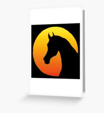 Sunset Horse Greeting Card