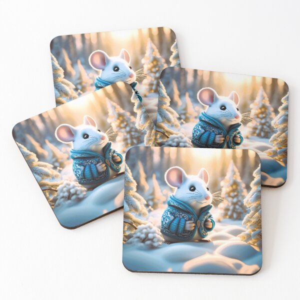 Item preview, mouse blue jacket in winter designed and sold by janjacbu.