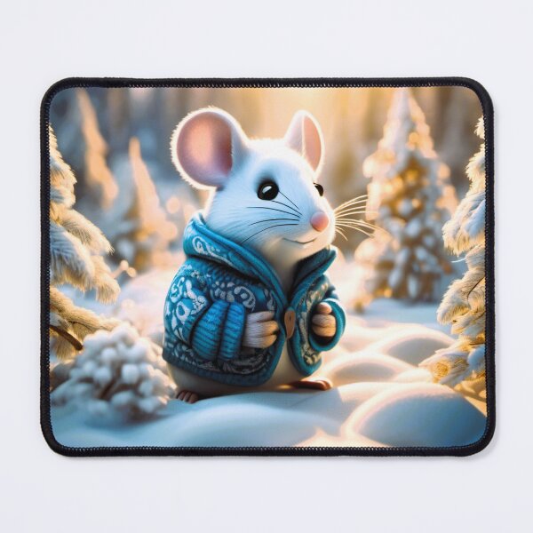 Item preview, mouse blue jacket in winter designed and sold by janjacbu.