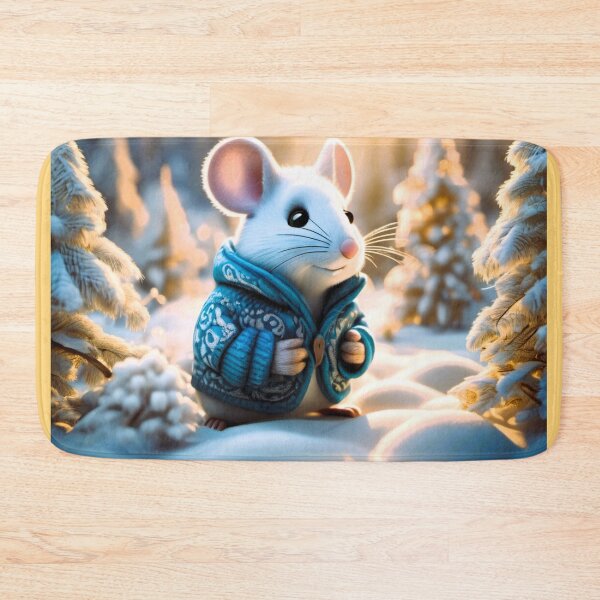 Item preview, mouse blue jacket in winter designed and sold by janjacbu.