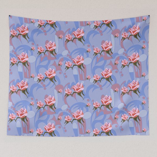 Item preview, Roses on abstract background  designed and sold by goldsmudge.